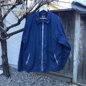 Scottevest Mens Xxl Blue Travel Utility Jacket With Multi Pocket Interior Design